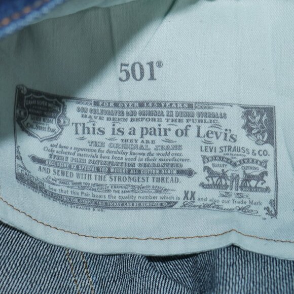 New Levi's 501 Men's Size 36x30 Original Fit Straight Leg Button Fly Jeans Stone - Picture 5 of 11